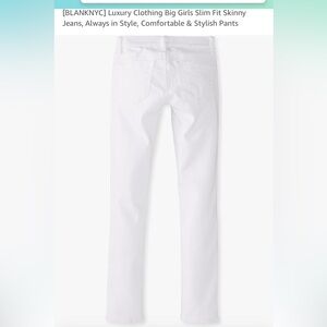 Blanknyc skinny girls white jeans size 12. Never worn